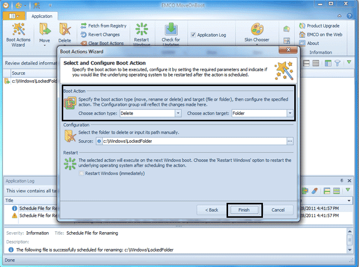 برای حذف فایل | از MoveOnBoot استفاده کنید برای انجام این خطای عمل به مجوز نیاز دارید رفع کنید