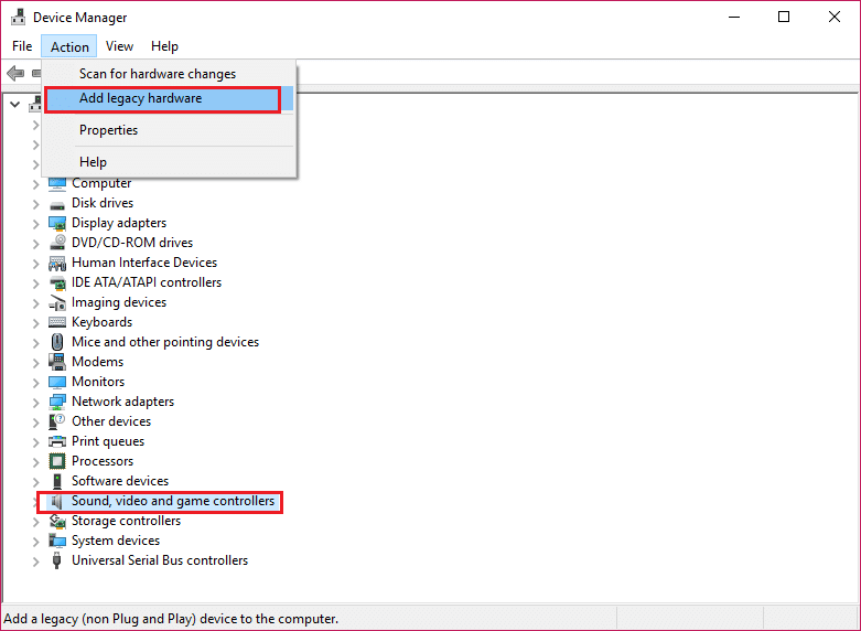 Aggiungi un hardware legacy