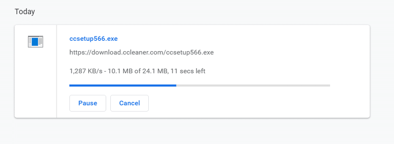 Una volta completato il download, fare doppio clic sul file setup.exe