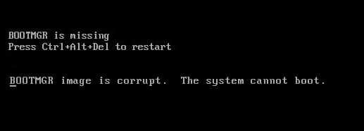 Come risolvere BOOTMGR mancante in Windows 10