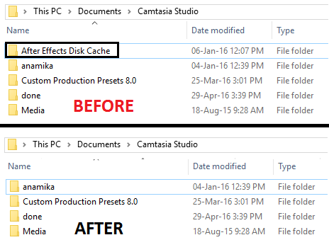 cartella finalmente eliminata con cmd