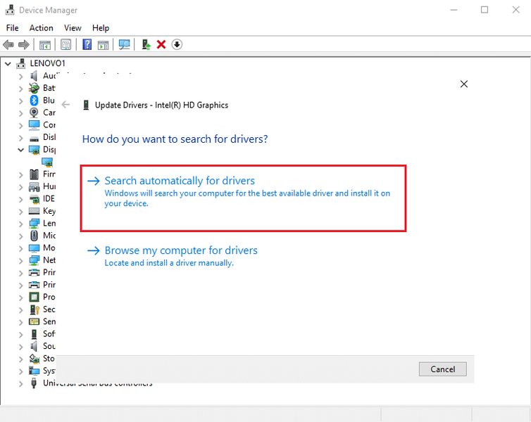 Pilih Telusuri kanthi otomatis driver | Cara sing efektif kanggo Ngurangi Ping (Ndandani ping Dhuwur)
