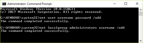 creare un nuovo account utente